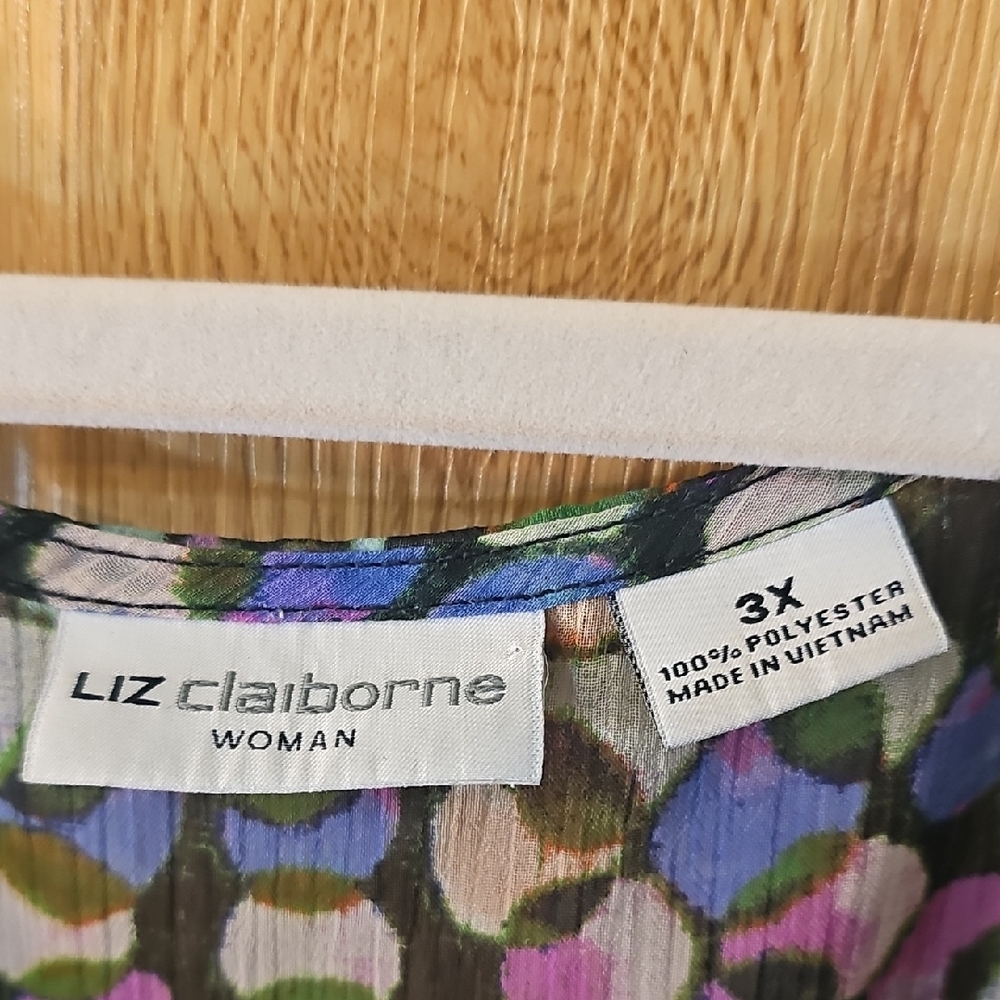 Liz Claiborne Colorful Patterned Blouse - Picture 2 of 9